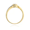 Złoty pierścionek z diamentem EY-39 topaz | ERgold