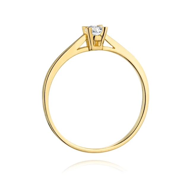 Gold Ring 585 mit Diamant Diamant Diamant 0.15ct