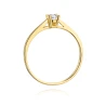 Złoty pierścionek z diamentem EY-392 0,15ct | ERgold