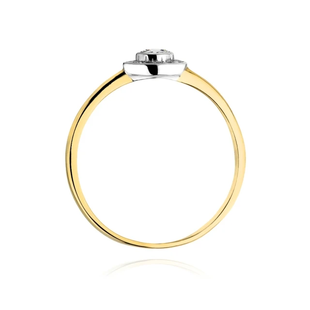 Gold Ring 585 mit Diamant Diamant Diamant 0.15ct