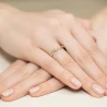 Złoty pierścionek z diamentem EY-395 0,09ct | ERgold