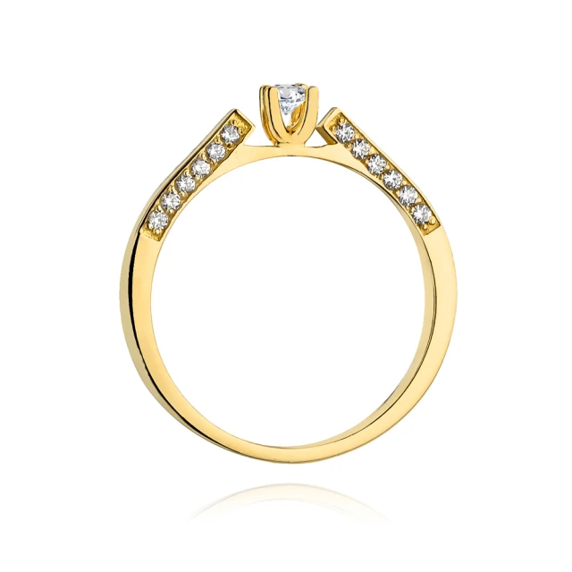 Gold Ring 585 mit Diamant Diamant Diamant 0.28ct