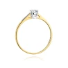 Złoty pierścionek z diamentem EY-399 0,21ct | ERgold