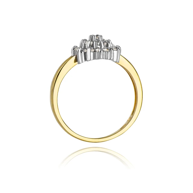 Gold Ring 585 mit Diamant Diamant Diamant 0.40ct