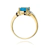 Złoty pierścionek z diamentem EY-400 topaz | ERgold