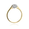 Złoty pierścionek z diamentem EY-401 0,10ct | ERgold