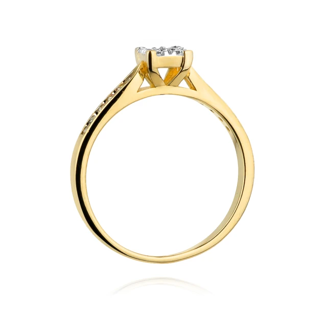 Gold Ring 585 mit Diamant Rubin 0,80ct