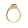 Złoty pierścionek z diamentem EY-403 szafir | ERgold