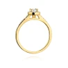 Złoty pierścionek z diamentem EY-406 0,28ct | ERgold