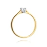 Złoty pierścionek z diamentem EY-407 0,09ct | ERgold