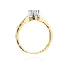 Złoty pierścionek z diamentem EY-408 0,25ct | ERgold