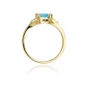 Złoty pierścionek z diamentem EY-40B topaz | ERgold