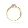 Złoty pierścionek z diamentem EY-41 0,17ct | ERgold