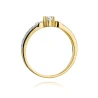 Złoty pierścionek z diamentem EY-411 0,13ct | ERgold