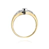 Złoty pierścionek z diamentem EY-413 0,19ct | ERgold