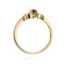 Złoty pierścionek z diamentem EY-414 rubin | ERgold