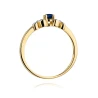 Złoty pierścionek z diamentem EY-414 Szafir | ERgold