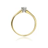 Złoty pierścionek z diamentem EY-42 0,13ct | ERgold