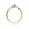 Złoty pierścionek z diamentem EY-420 0,12ct | ERgold