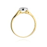 Złoty pierścionek z diamentem EY-421 0,12ct | ERgold