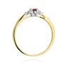 Goldener Diamantring EY-428 Rubin | ergold