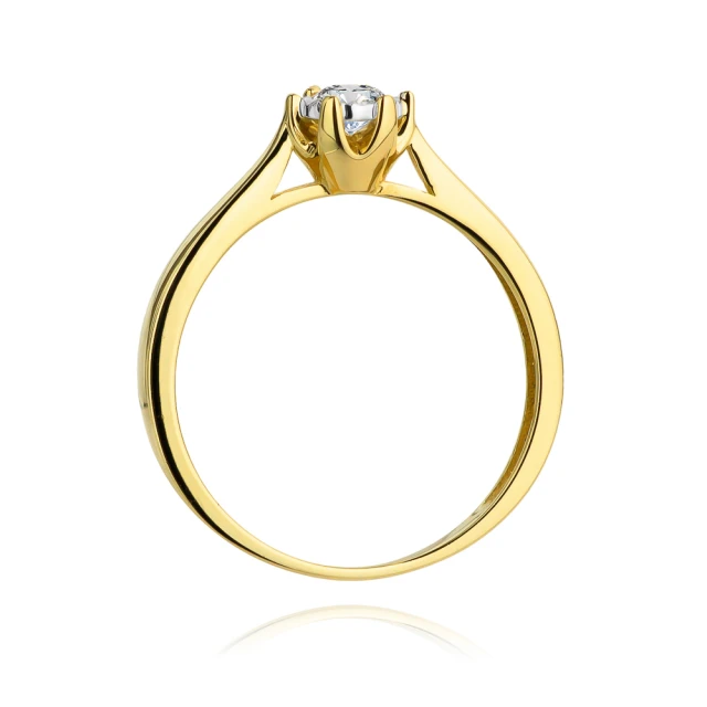 Gold Ring 585 mit Diamant Diamant Diamant 0.20ct