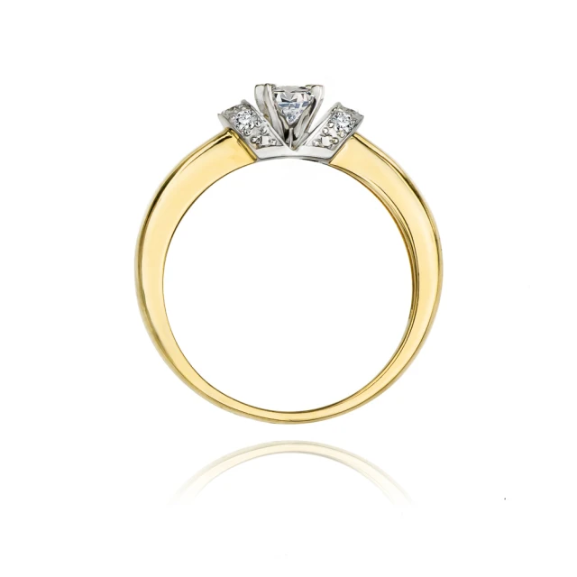 Gold Ring 585 mit Diamant Diamant Diamant 0.33ct