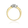 Złoty pierścionek z diamentem EY-43 0,33ct | ERgold