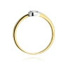 Złoty pierścionek z diamentem EY-430 0,10ct | ERgold