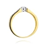 Złoty pierścionek z diamentem EY-431 0,35ct | ERgold