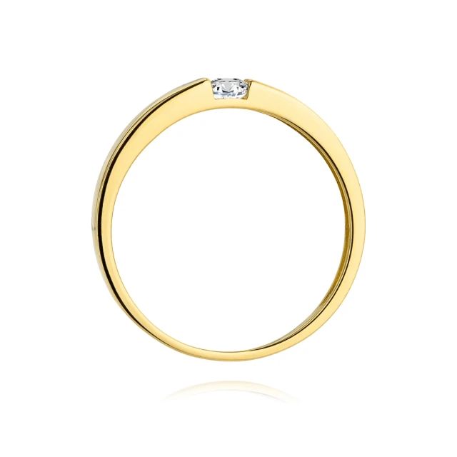 Gold Ring 585 mit Diamant Diamant Diamant 0.12ct