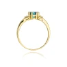 Złoty pierścionek z diamentem EY-44 topaz | ERgold