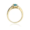 Złoty pierścionek z diamentem EY-46 topaz | ERgold