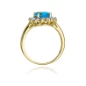 Goldener Diamantring EY-48 Topas | ergold