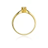 Złoty pierścionek z diamentem EY-49 0,10ct | ERgold