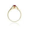 Złoty pierścionek z diamentem EY-5 rubin | ERgold