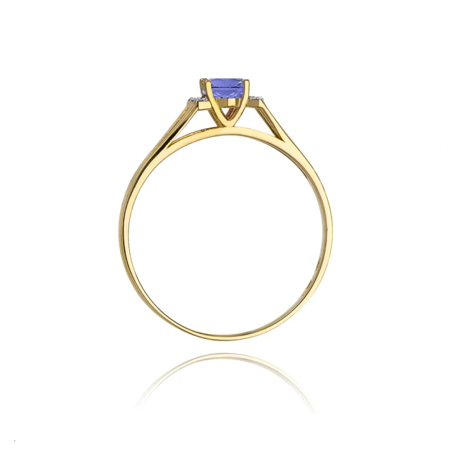 Gold Ring 585 mit Diamant Tansanit 0,40ct