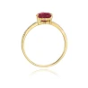 Złoty pierścionek z diamentem EY-50 rubin | ERgold