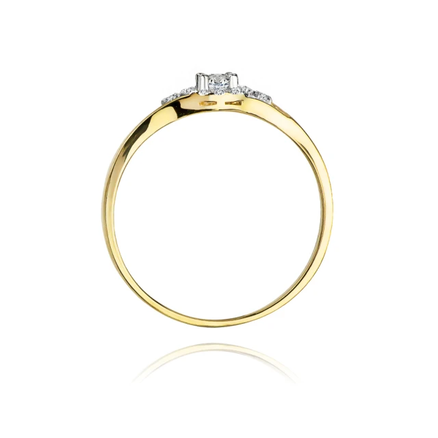 Gold Ring 585 mit Diamant Diamant Diamant 0.17ct