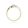 Złoty pierścionek z diamentem EY-56 0,17ct | ERgold