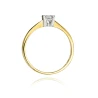 Złoty pierścionek z diamentem EY-58 0,12ct | ERgold
