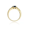 Złoty pierścionek z diamentem EY-6 szafir | ERgold