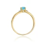 Goldener Diamantring EY-68 Topas | ergold