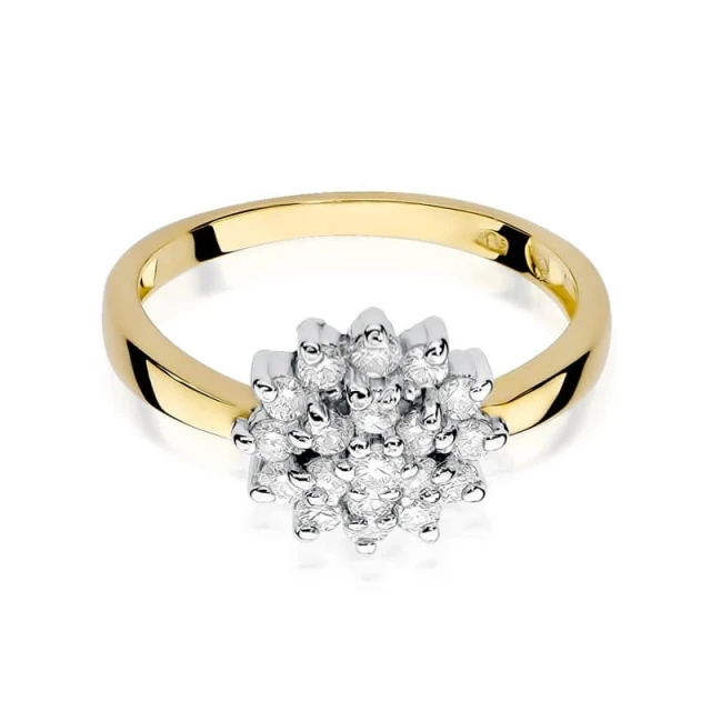 Gold Ring 585 mit Diamant Diamant Diamant 0.40ct