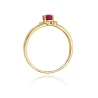 Złoty pierścionek z diamentem EY-68 rubin | ERgold