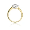 Złoty pierścionek z diamentem EY-69 0,22ct | ERgold