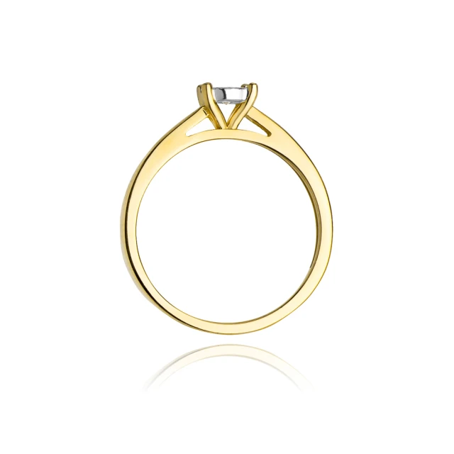 Gold Ring 585 mit Diamant Diamant Diamant 0.08ct