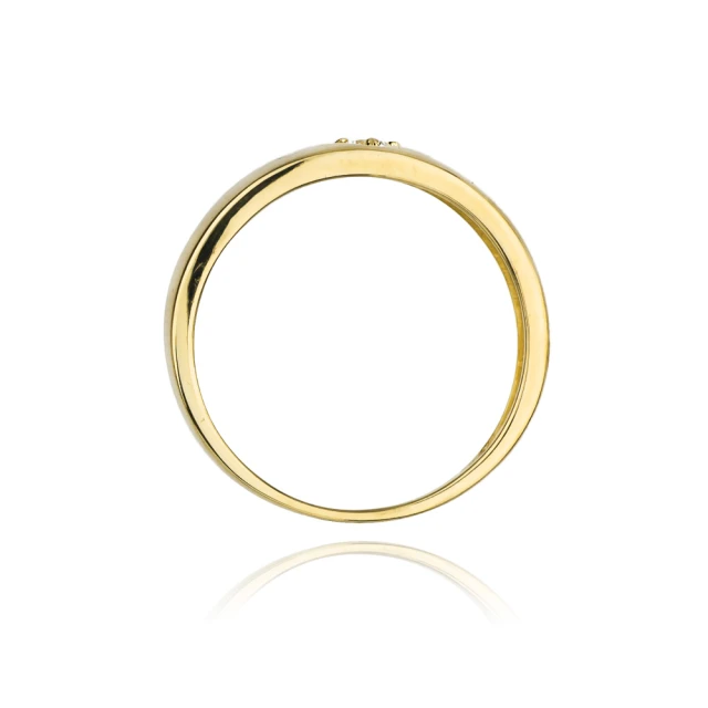 Gold Ring 585 mit Diamant Diamant Diamant 0.10ct