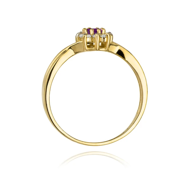 Gold Ring 585 mit Diamant Tansanit 0,15ct