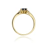 Złoty pierścionek z diamentem EY-76 szafir | ERgold